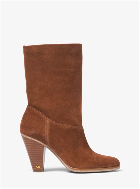 michael michael kors divia suede ankle boot